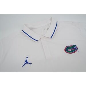 Florida‎ Gators Air Jordan Dri Fit Polo Men's Size XXL 2XL White DZ8367-100